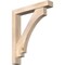 Ekena Millwork Imperial Block Smooth Bracket w/ Offset Brace, Douglas Fir, 5 1/2"W x 32"D x 38"H BKT0604X32X38IMP05SDF - alternate 1